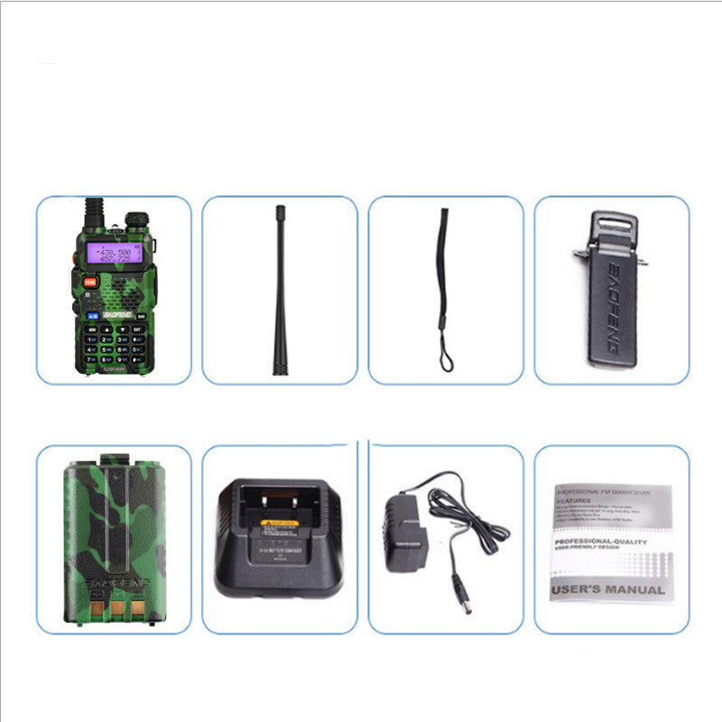 Walkie-talkie med kraftfull FM-funktion