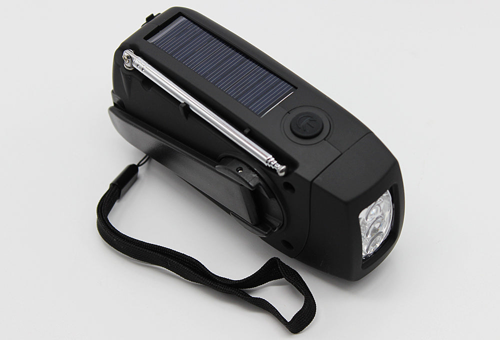 Solcellsdriven nödradio med powerbank – Alltid tillgänglig och laddad