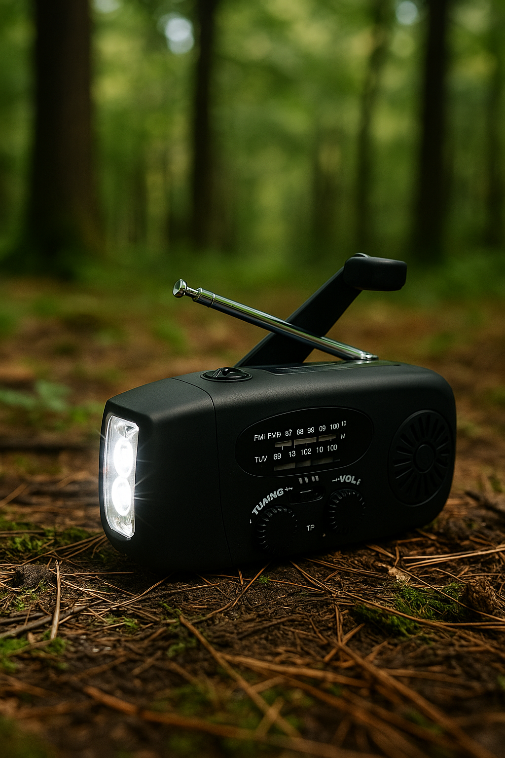 Solcellsdriven nödradio med powerbank – Alltid tillgänglig och laddad