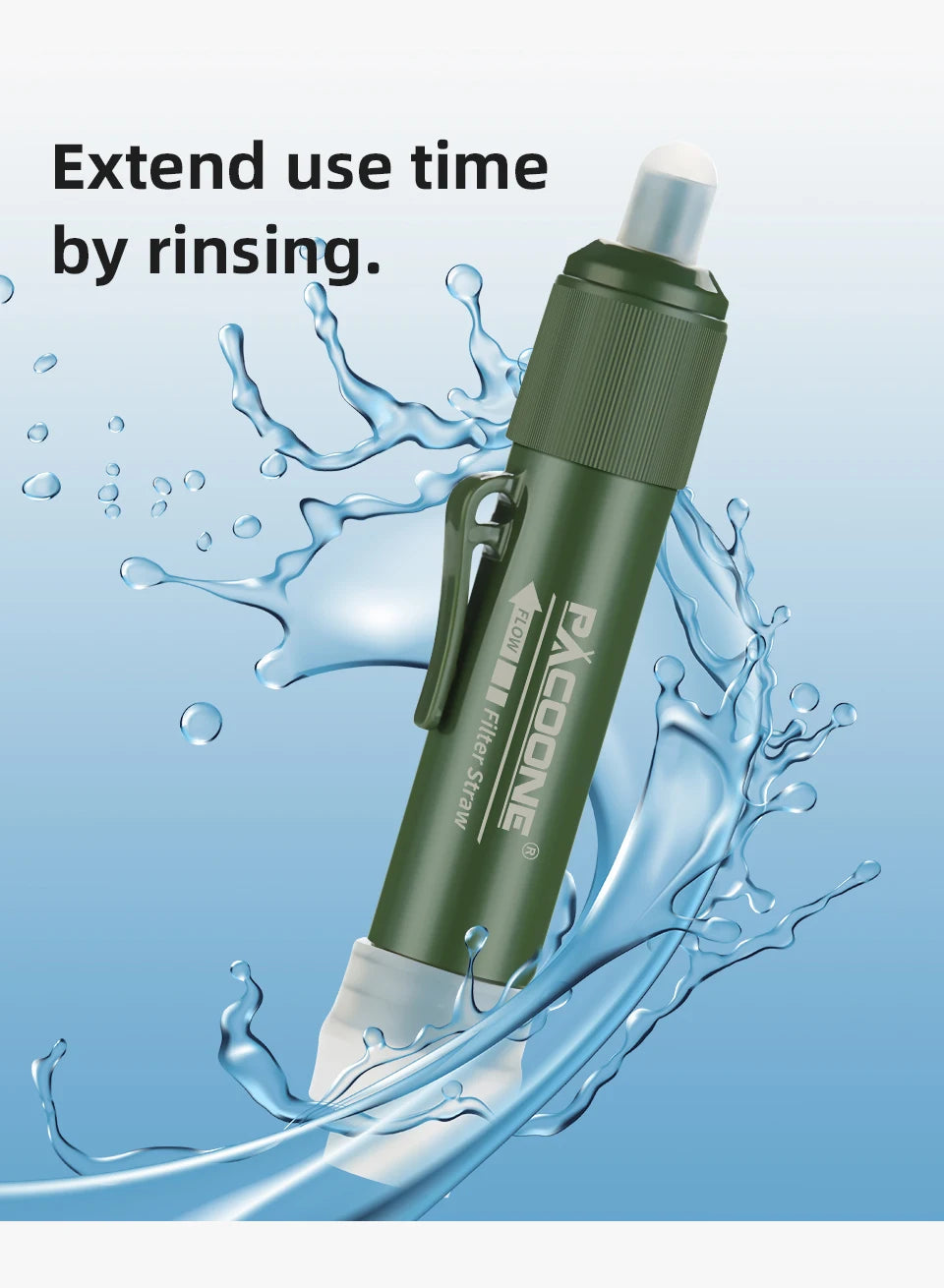 PACOONE Waterfilter Straw