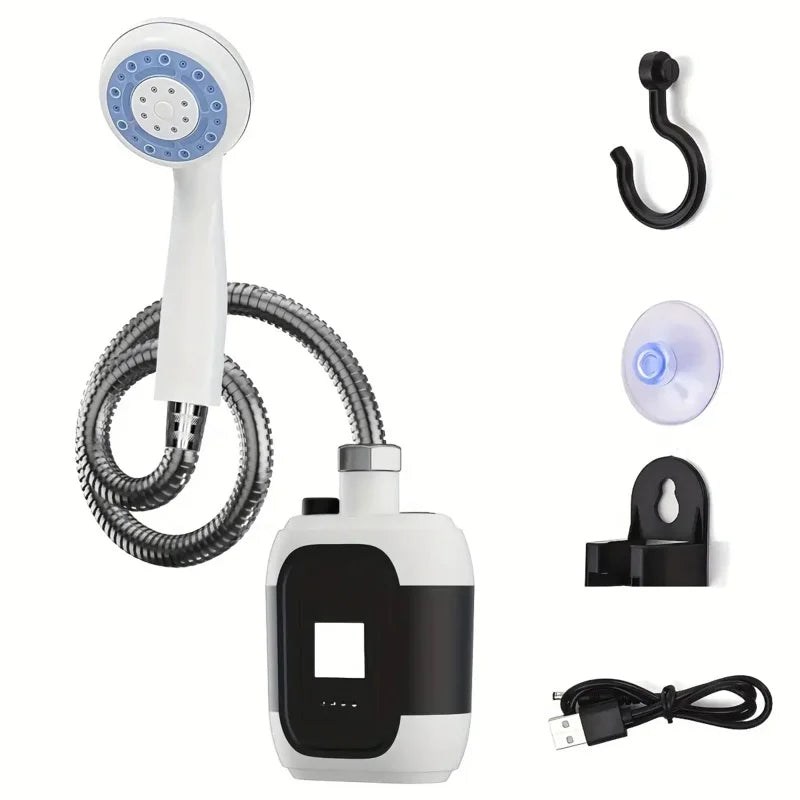 Portable campingdouche met accu