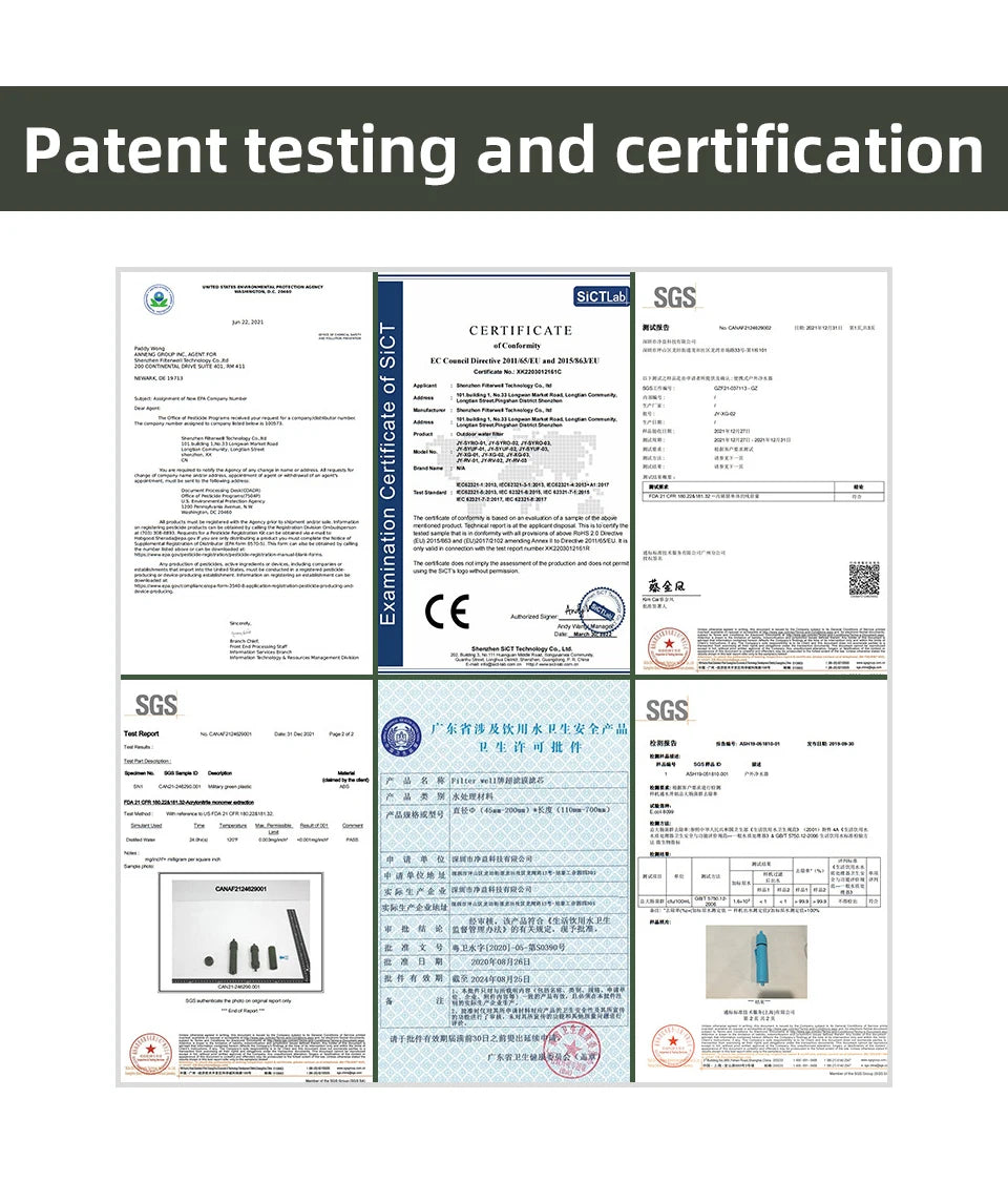 PACOONE Waterfilter Straw